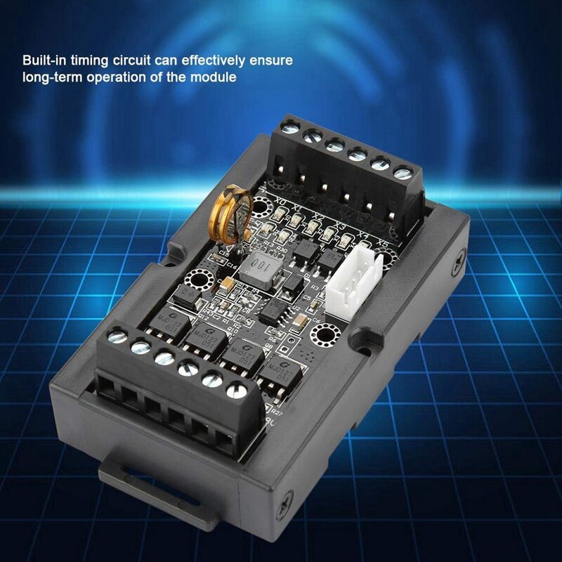 PLC Industrie Bord Programmierbare Controller FX1N-10MT Verzögerung Modul mit Programm Kabel und Shell