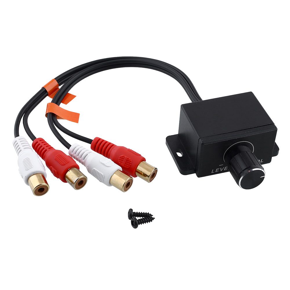 MEIRIYFA Controllo Del Volume Dei Bassi, Universal RCA Bass Amplificatore Controller, Audio Gain Equalizzatore, Pulsante Di Regolazione Della Frequenza Per La Maggior Parte Delle Auto - Foto 5