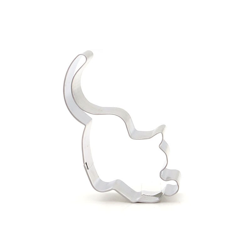 Dier Kat Vormen Cookie Cutter Diy Gebak Rvs Food Grade Cookie Mold Bakken Decorating Gereedschap Thuis Keuken: A