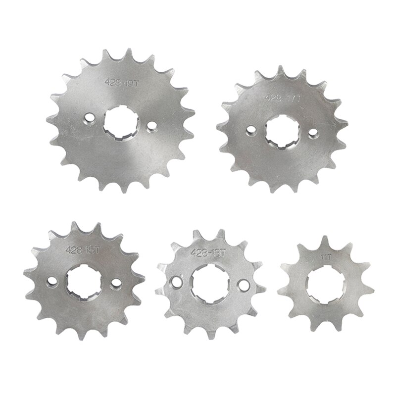 For Loncin Zongshen Lifan Shineray 150 200 250cc ATV Pitbike Motorcycle Moped Motocross Front Engine Sprocket 428# 20mm 10-19T