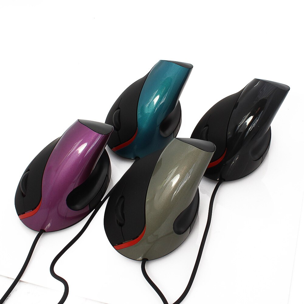 Kabelgebundene büromaus , 1600 dpi, 5 tasten, ergonomisch, usb, optisch, vertikal, für desktop-pcs und laptops