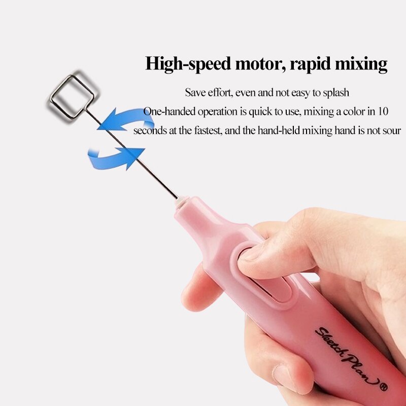 Electric Gouache Paints Mixer/Stirrer/Agitator Student/Artist Pigments Fast Stir Even Toning/Stirring/Blending/Color Mixing Tool