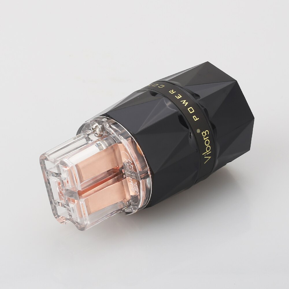 Viborg-conector de cobre puro 20A VF523 C19, conector IEC de alimentación de CA, Cable de 8MM