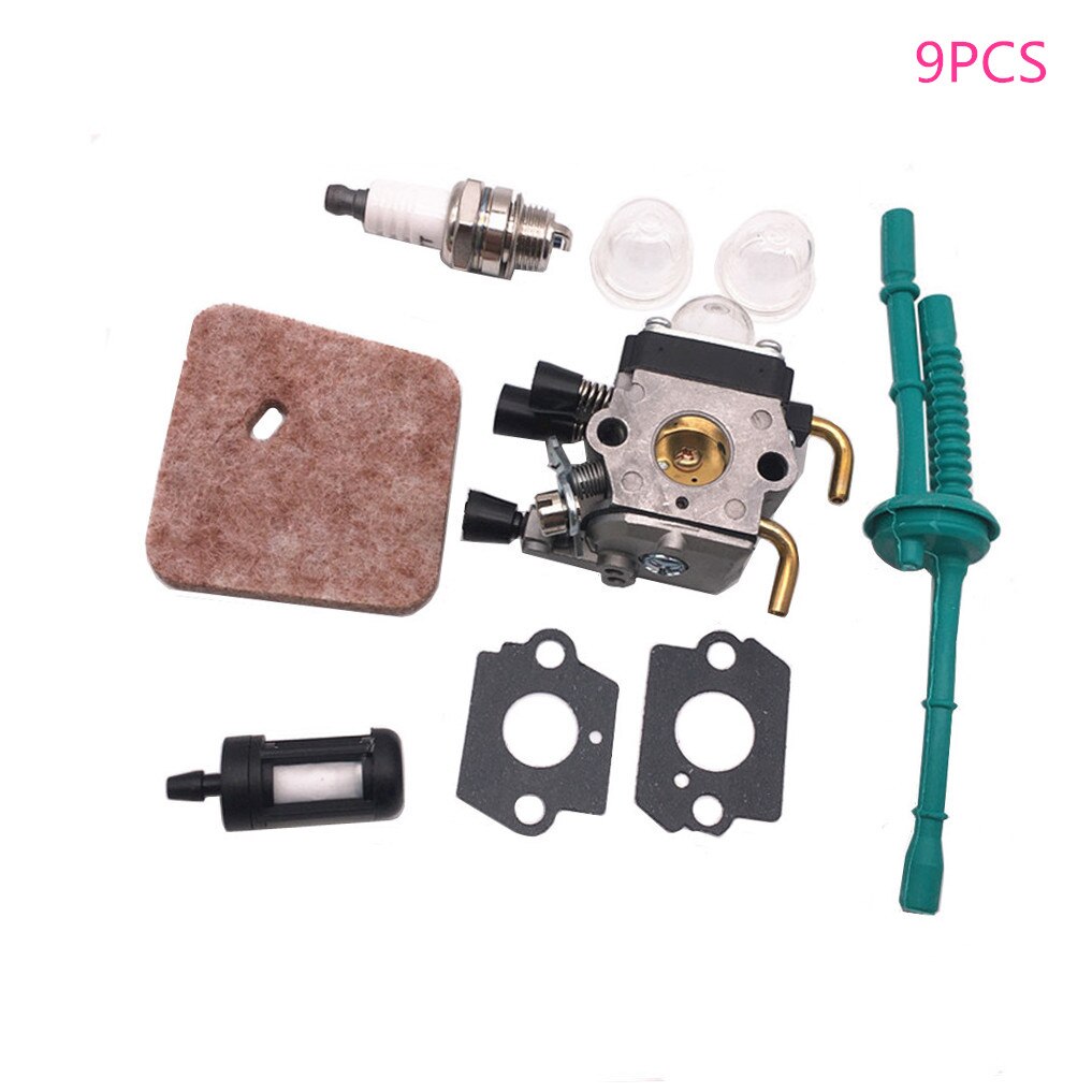 Carburador para desbrozadora STIHL, piezas de repuesto para cortacésped, FS38, FS45, FS46, FS55, FS74, FS75, FS76, FS80, FS85: 9PCS