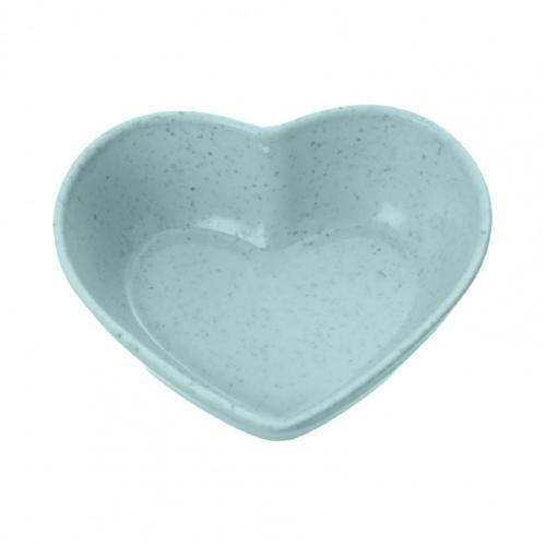 50%HOTCute Heart Shape Sauce Dish Smooth Surface Plastic Sauce Holder for Daily Use: Green Love heart