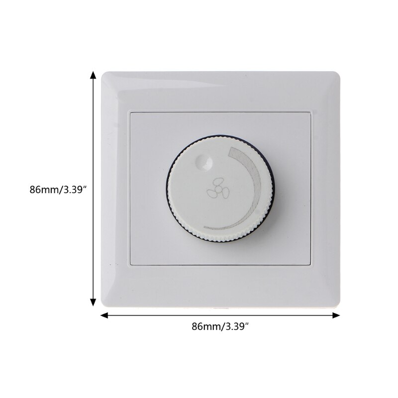 Interruptor de Control de velocidad para ventilador de techo, regulador de intensidad con botón de pared, ajuste de 220V y 200W