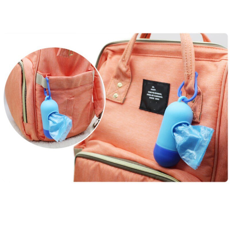 Plastic Small Portable Baby Diapers Bags Rubbish Bags Garbage Bag Removable Box Nappy Bag