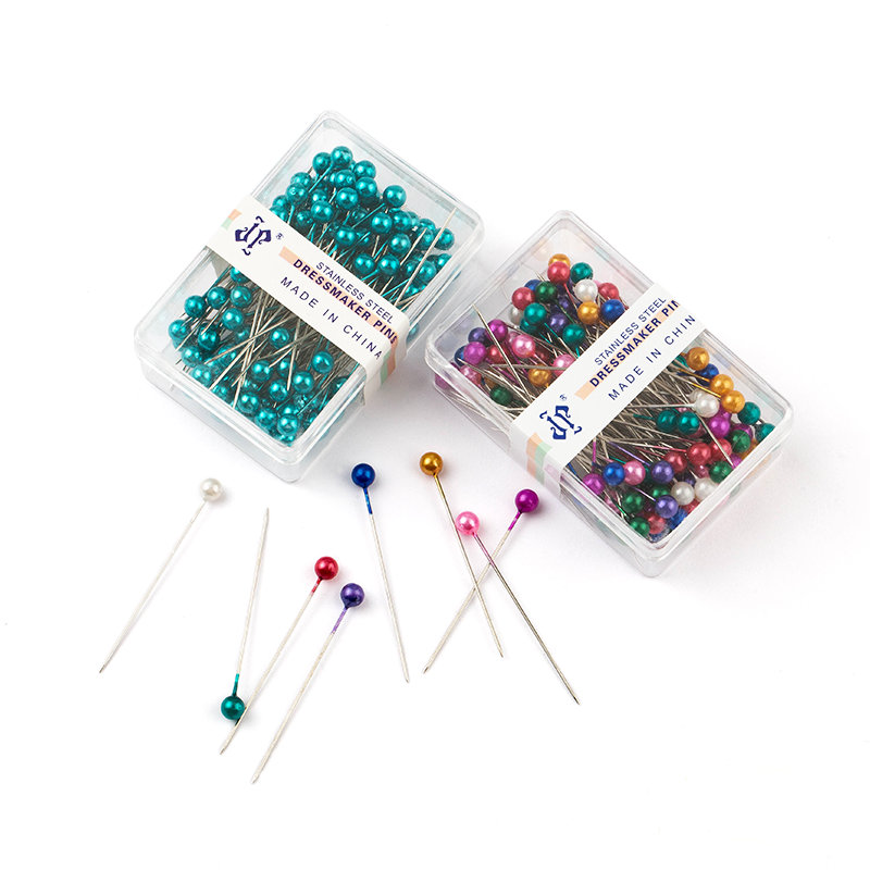 100PCS edelstahl schneiderin pins bunte ball köpfe nadeln Einfach Schmuck Machen Werkzeuge perlen pins für schmuck, die DIY