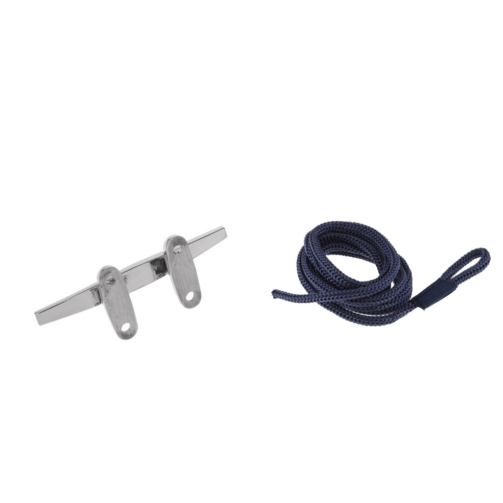 Premium blå dobbelt fletning 5ft & marine hule åben base båddæksklampe 5 "