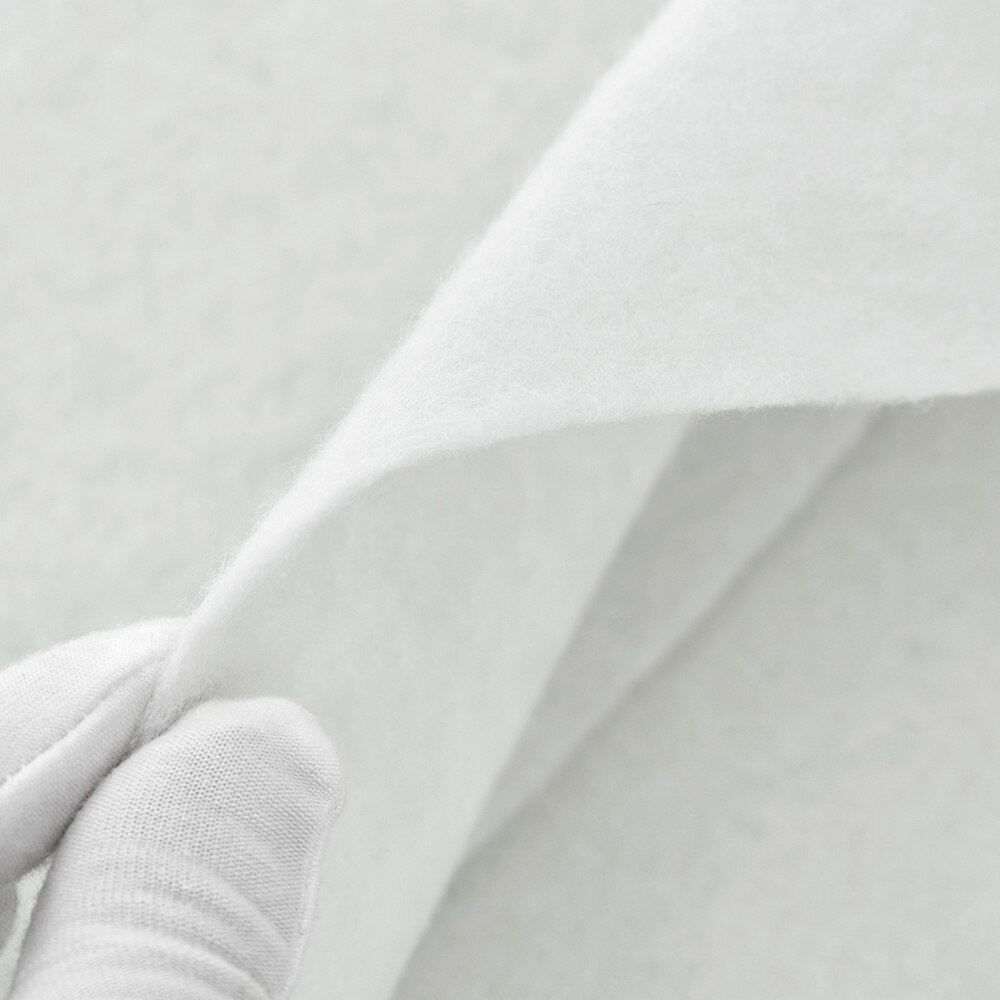 1m hvid farve bomuld polyester quiltning foring nonwoven stof til kvinder tøj taske sko diy syning på foringsklud