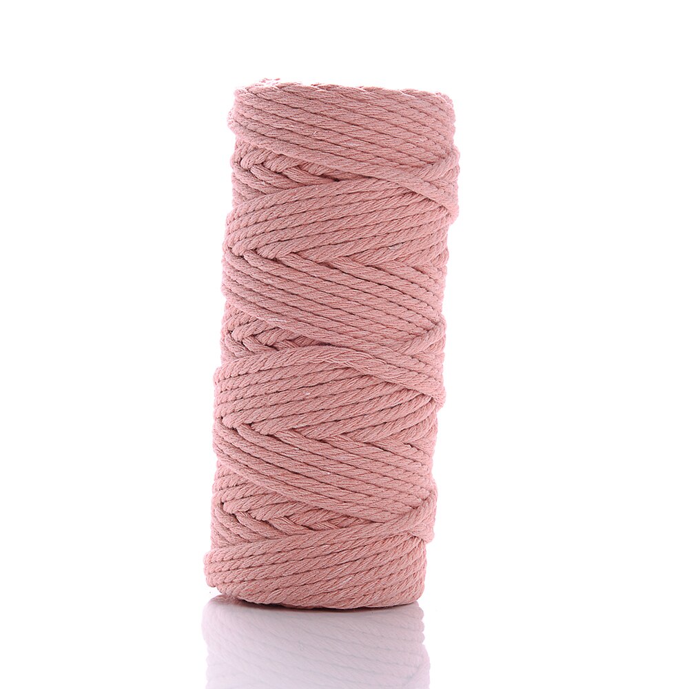 iYOE 28m/Roll 3mm Solid Color Cotton Cord Thread Making Macrame String Diy Craft Accessories Home Decoration: 1