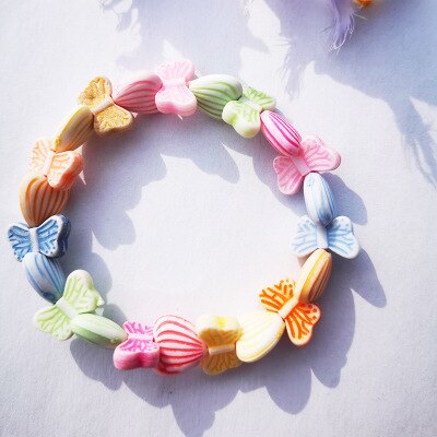 Korean Color Children's Bracelet Acrylic Girls Bead Bracelet Children's Jewelry: HJ-5