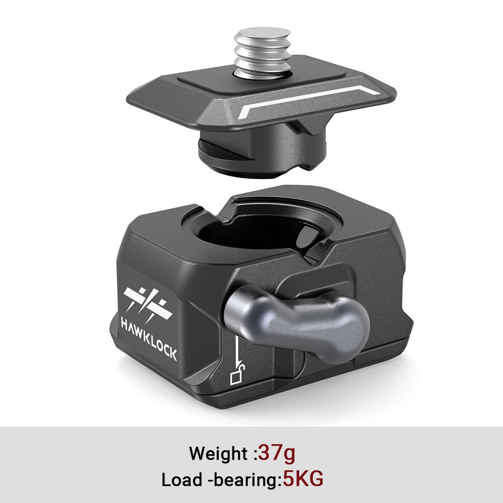SmallRig -in HawkLock Mini Quick Release 1/4”-20 Ball Head compatible with monitors/LED lights 3600: 2
