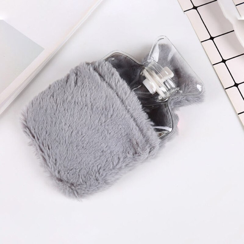 Hiver dames petit chauffe-main en peluche amovible et lavable bouillotte mignon forme animale sac à main bouillotte