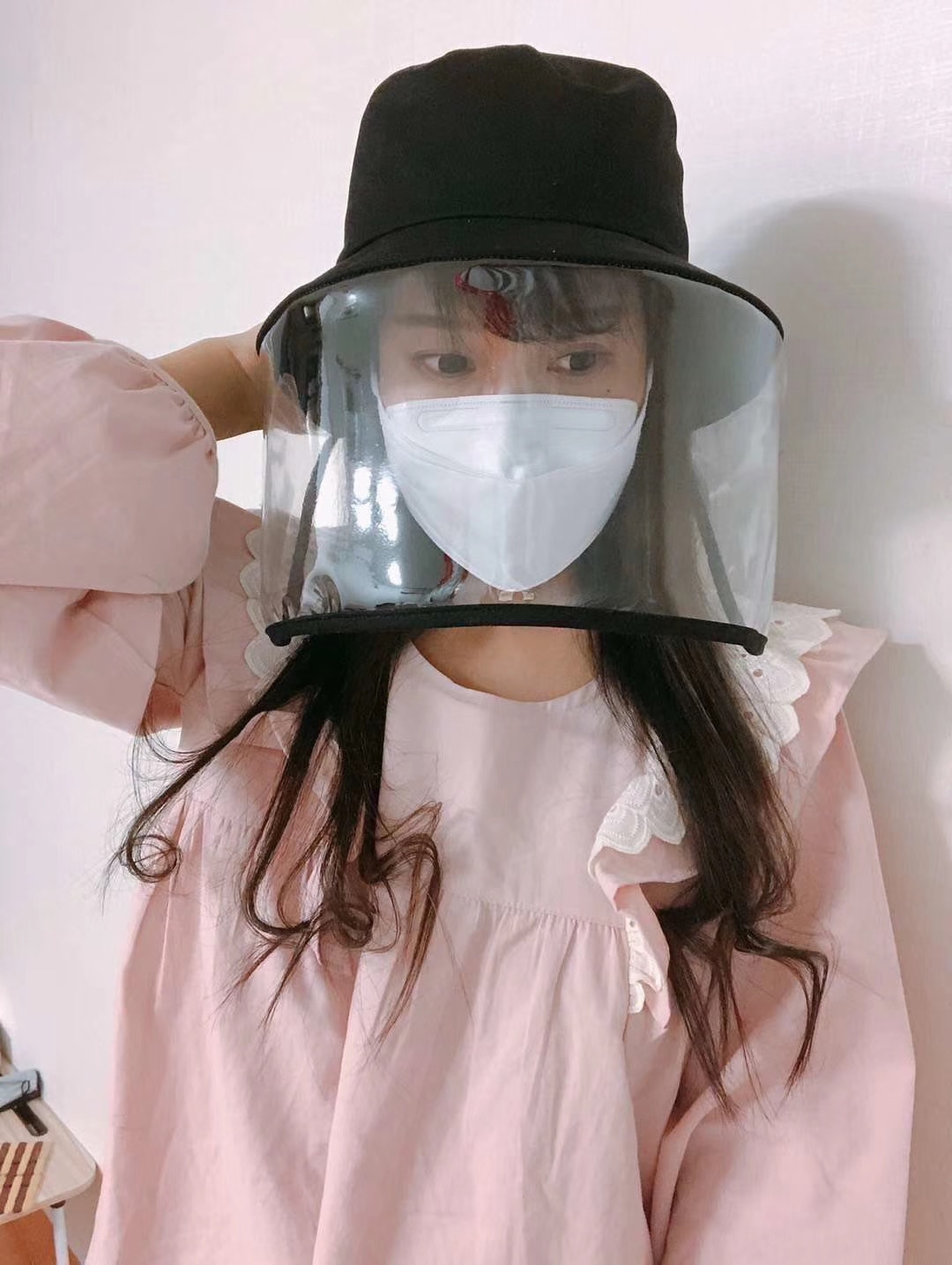 Outdoor Safety Helmet Defence Droplet Defence Viruses Full Face Security Mask Men Women Sunscreen Fisherman Hats