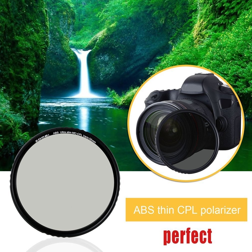 Zomei Circulaire Polarisatiefilters Hd Lens Coating Polarize Cpl Polarisator Filter Abs Optische Glas Ultra Slim Multi-Coated Accessoires