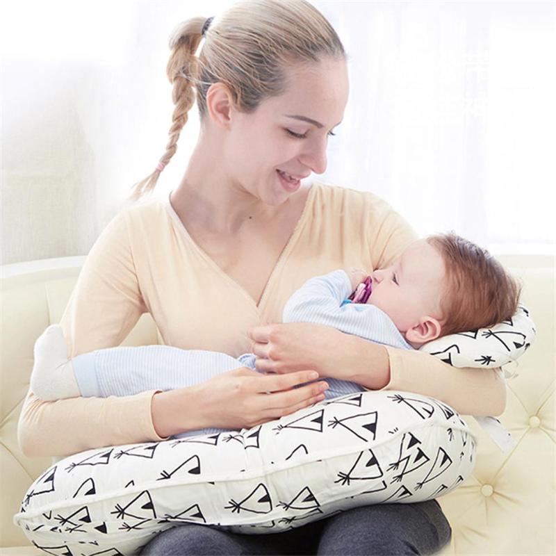 Oreillers d'allaitement pour bébés | 2 pièces/ensemble, oreiller d'allaitement pour bébé, coussin d'allaitement pour nourrissons en forme de U, coussin d'alimentation pour -né en coton