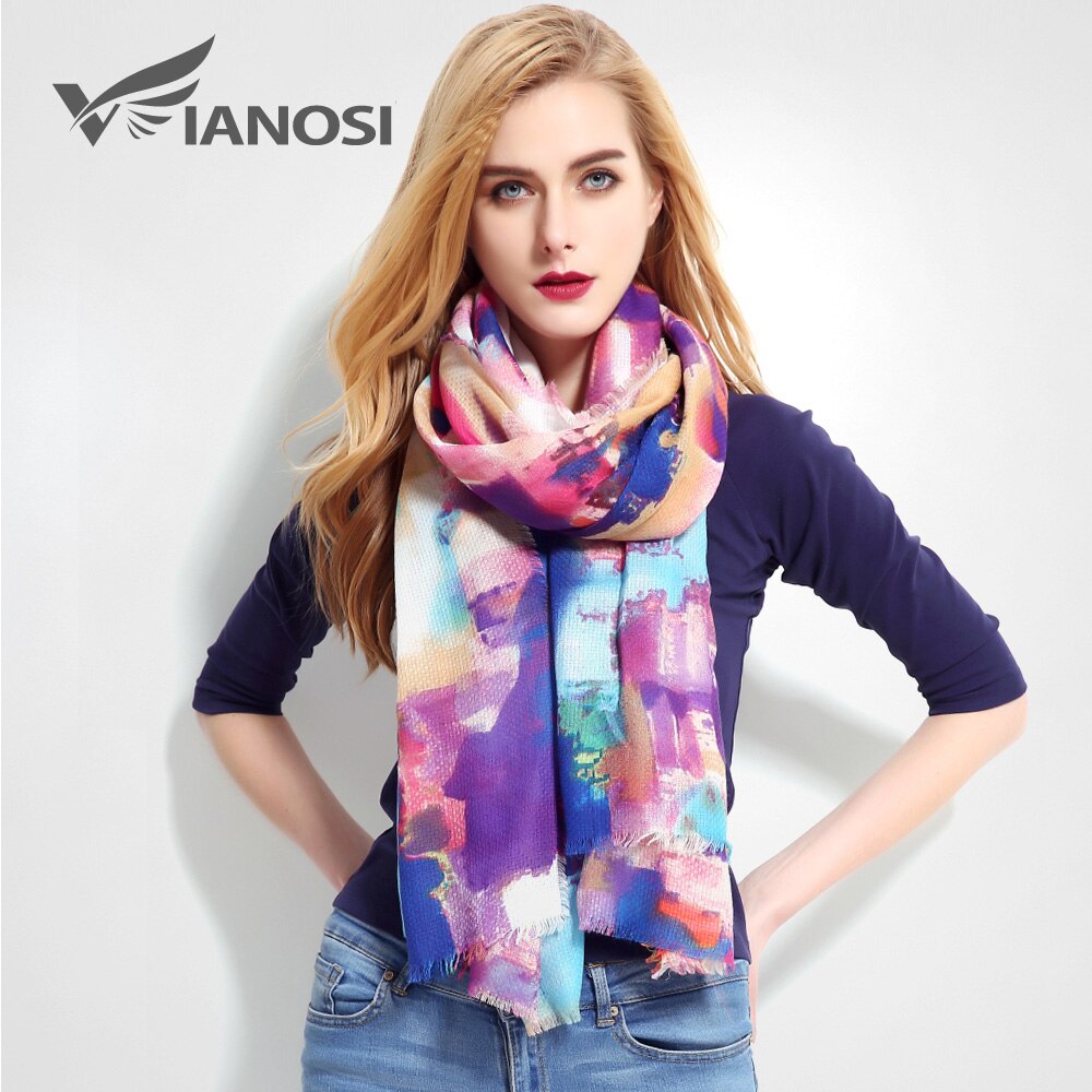 [vianosi] luxe merk sjaal dames grote maat sjaal foulard femme bandana zachte cachecol hijab damessjaal