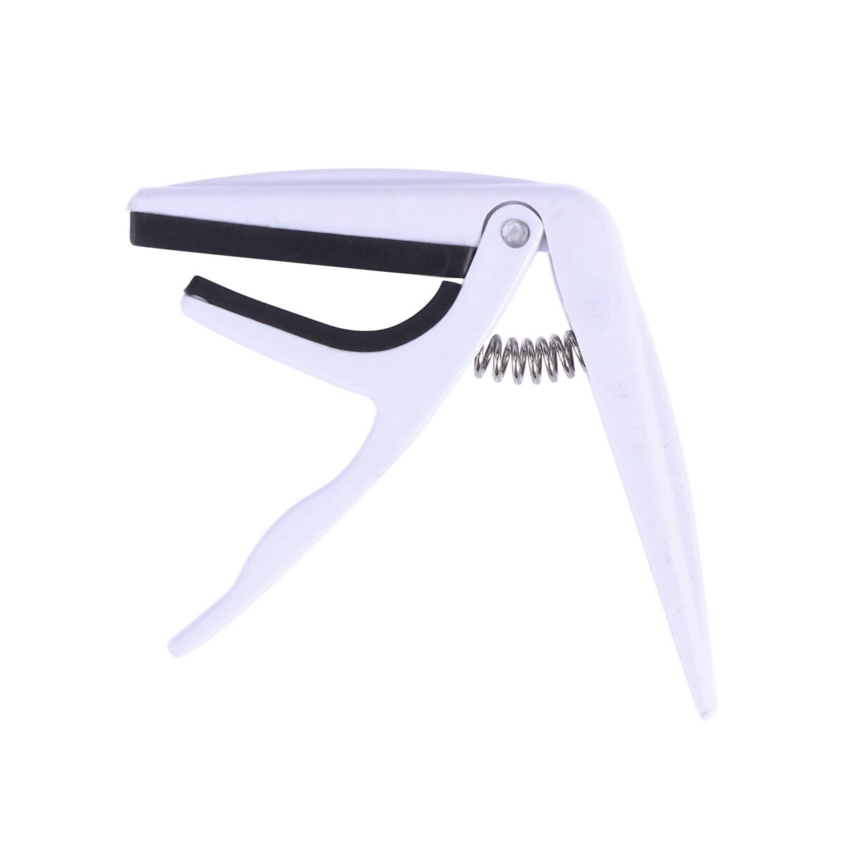 Ukulele Capo Zinc Alloy Quick Change Musical Single-handed Tuner Capo Stringed Instruments Parts: White