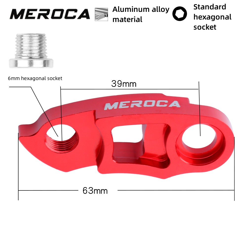 MEROCA-colgador de desviador trasero para bicicleta de montaña, pasador de Cassette, gancho de cola extendida, adaptador de rueda libre para ciclismo