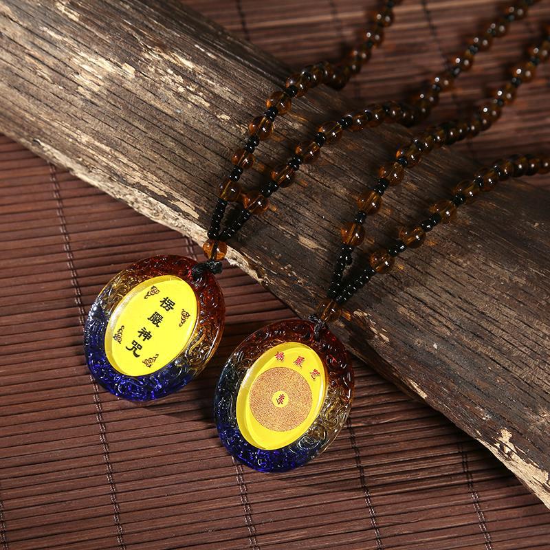 Tibetan Pendant Buddhism Amulet Necklace Shurangama Mantra Talisman Lucky Wealth Necklace Jewelry Accessories: 11PCS  19