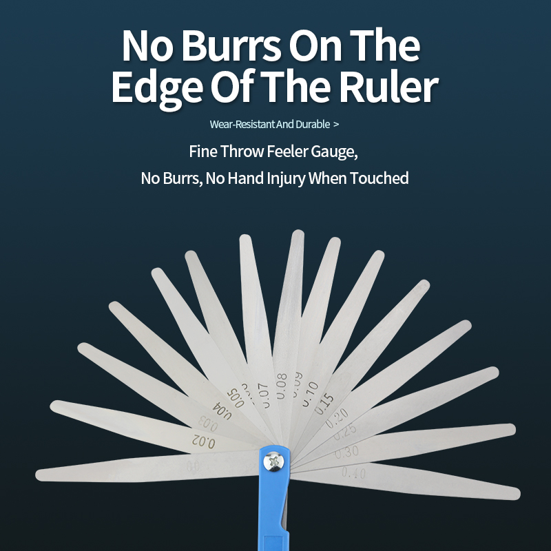 100B17 Feeler Gauge Spark Plug Gauge Filler Gauge Valve Probes Metric Thickness Set Probe Thickness Gauge Spark Plug Gap Tools