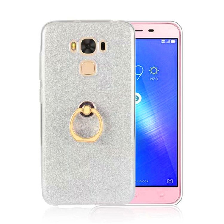 Funda de teléfono ultrafina suave TPU Gel Original con anillo de dedo para ASUS ZenFone 3 MAX ZC553KL MAX ZC520TL ZE552KL ZE520KL: ZE520KL / white
