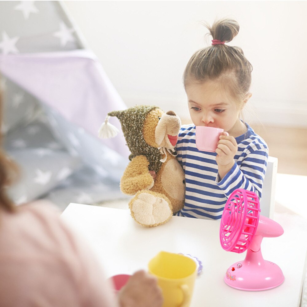 1pc Miniature Electric Fan Model Scene Layout for Kids )