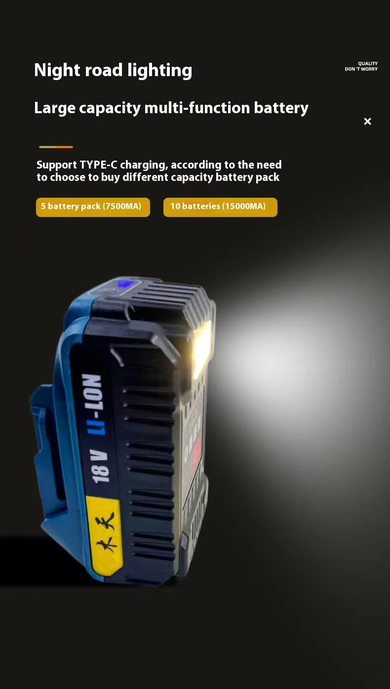 Violent Turbo Fan Handheld High-Power Brushless High-Speed Car-Mounted Extra-Large Outdoor Hair Dryer