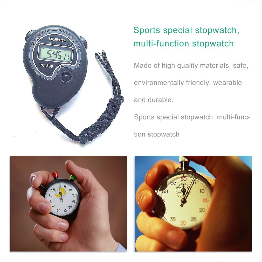 396 Digital Sport Counter Timer Athletic Stopwatch Portable Outdoor Game Timer Hour Meter