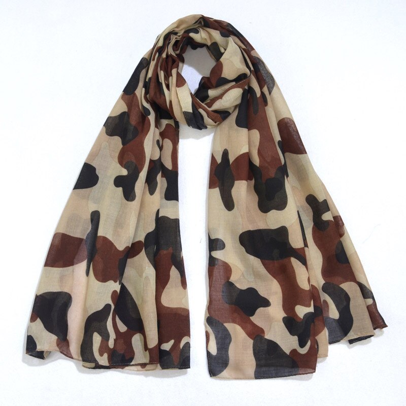 Camouflage Kleur Print Sjaals En Sjaals Vrouwen Mode Camo Neon Kleur Wrap Hijab Foulard 9 Kleur