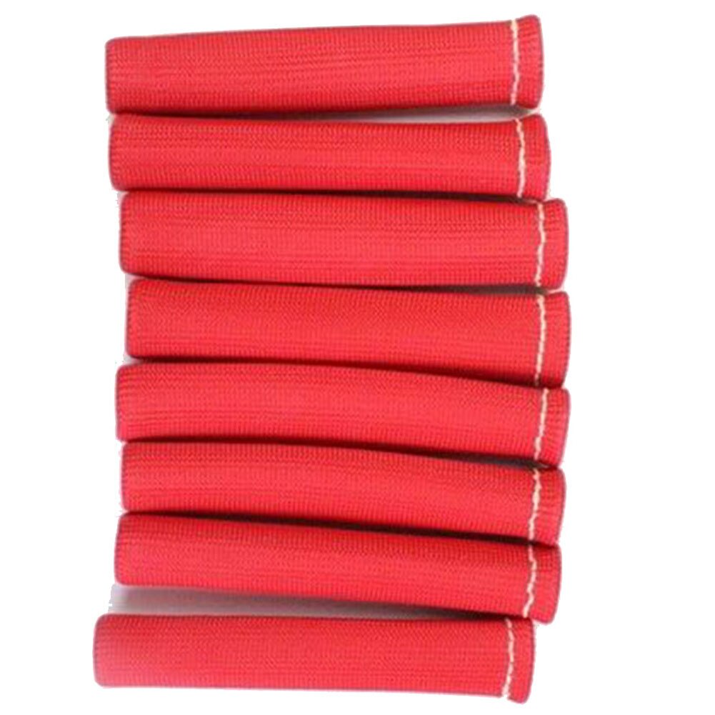 8 stuks rode auto bougie kabelboom beschermhoes kabel turbo verwarming schilden beschermer vonken gloeibougies