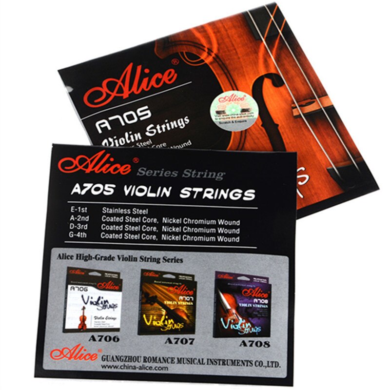 Full Set r 4/4 Violin Strings Set Steel Core Medium Gauge with Black-Ball End Violino made in Germany: A705