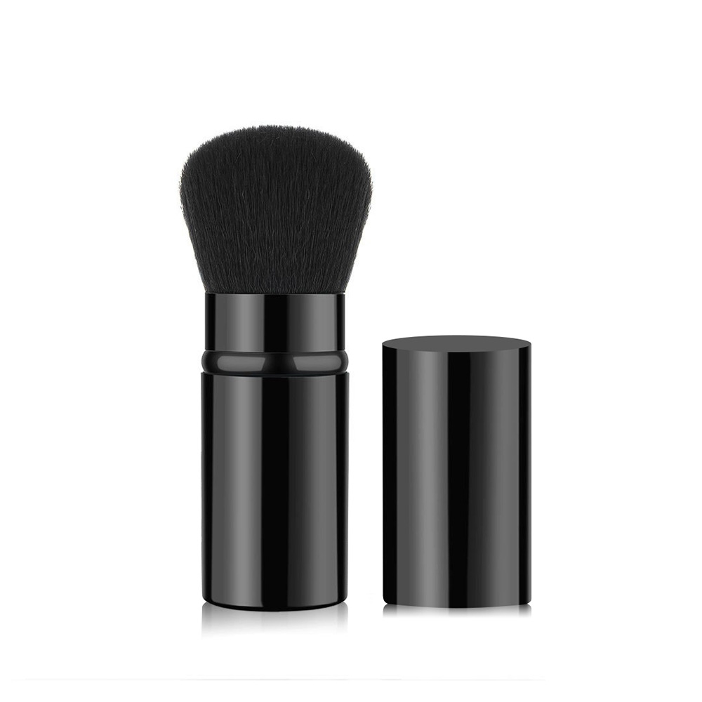 Pro Retractable Soft Makeup Brush Cosmetic Adjustable Face Powder Brush Kabuki Brush: Ivory