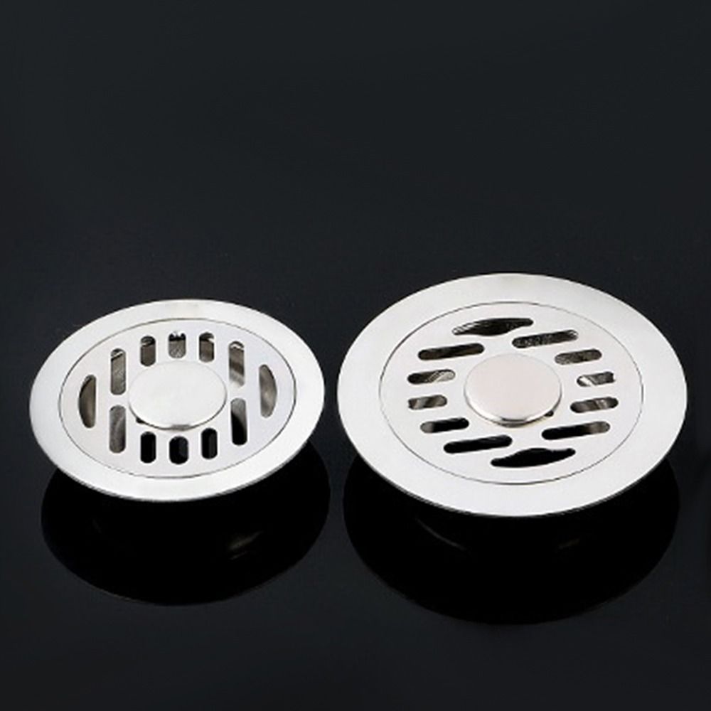Escurridor de suelo de acero inoxidable, colador cuadrado de doble uso para fregadero, cubierta para alcantarillado de baño, 10/12cm