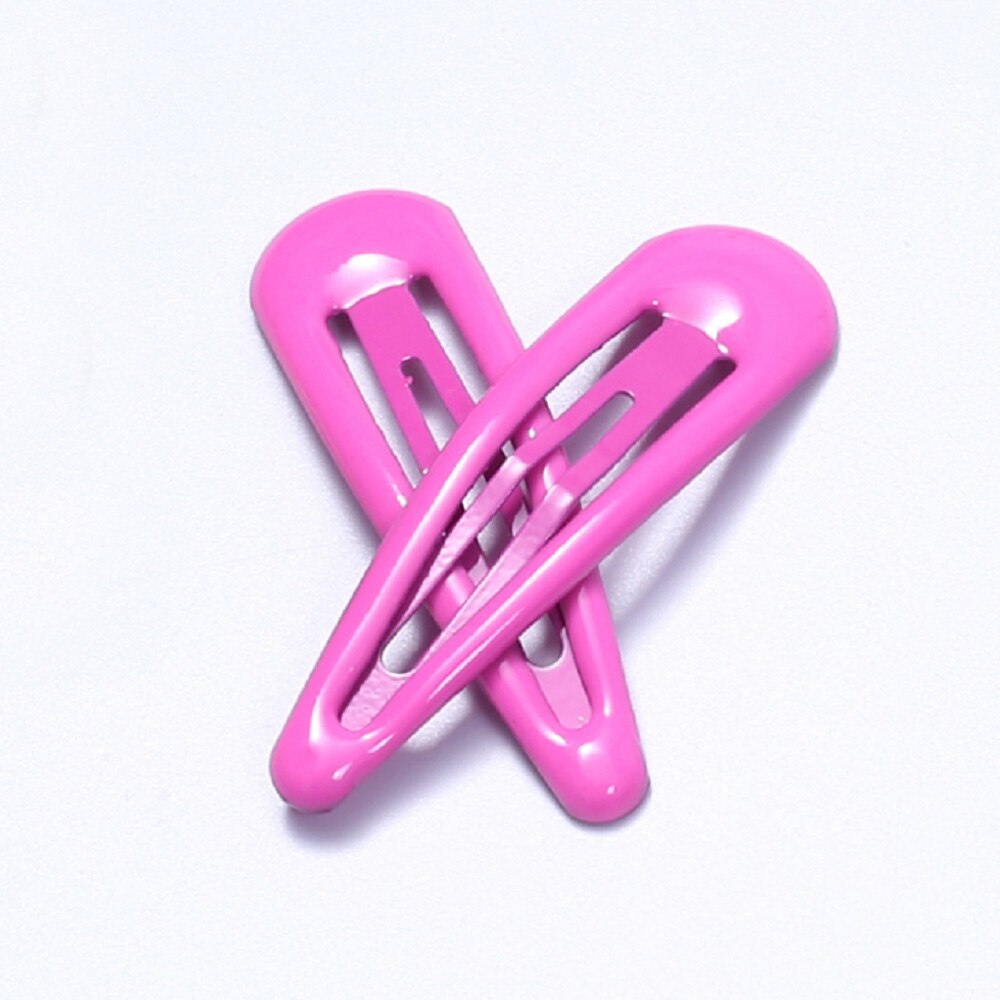 Barrettes à cheveux pour enfants, épingles colorées, couleur bonbon, 1 pièce, accessoires: Rose Red