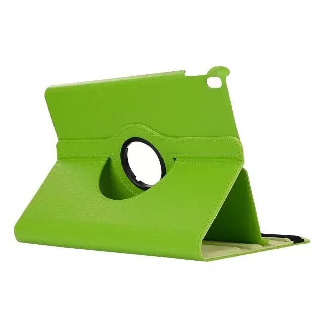 360 Caso Rotativo para Samsung Galaxy Tab 10.1 2019 T510 SM-T510 Wifi SM-T515 T515 Flip Fique Capa De Couro PU LTE Casos Fundas: T510 T515 Green