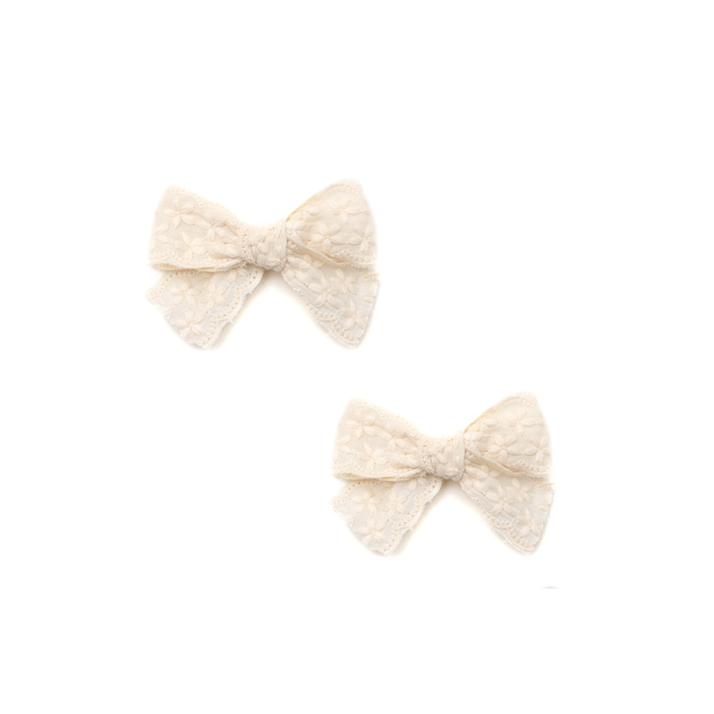 Cotton Eyelet Ribbon Hair Accessories Dressy headband bow clip For Girl: Desert Camouflage