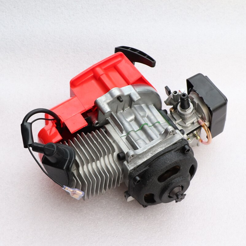 Motorcycle 47cc 49cc Pocket Bike 2 Stroke Pull Start Engine For Mini Go Kart Dirt Bike Petrol Scooter ATV Pocket Bike Motor: Default Title