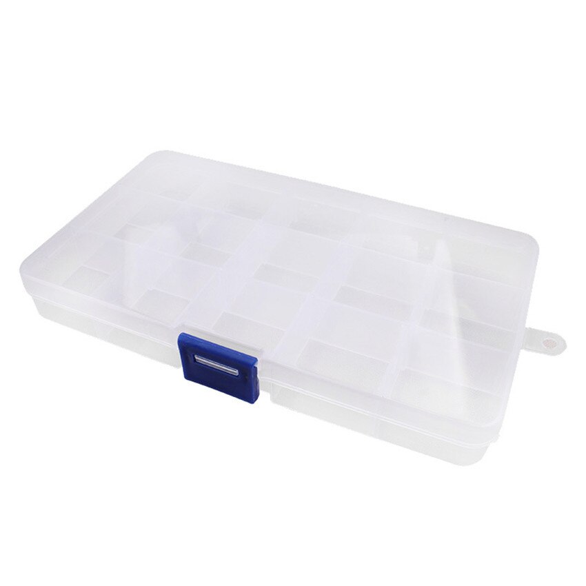 1Pc 15 Slots Milieuvriendelijke Plastic Vierkante Huishouden Opbergdoos Case Oorbel Sieraden Container Thuis Organisator Kleurrijke Doos: E