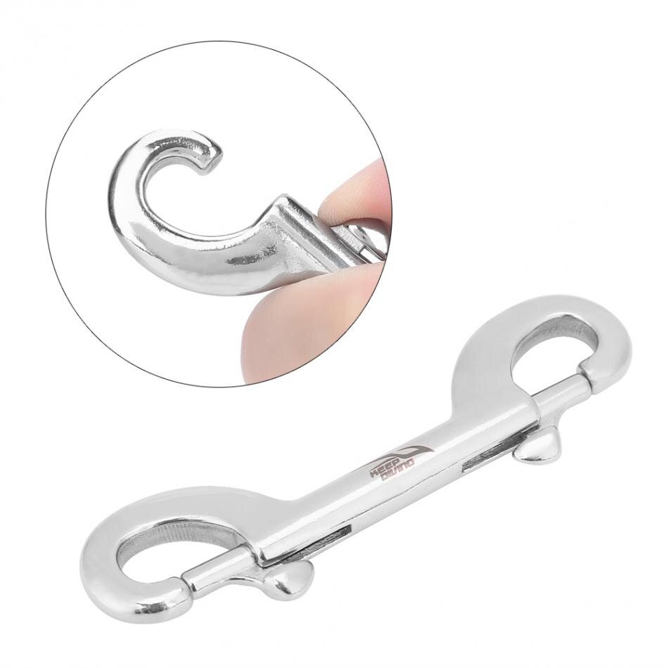 100MM Double Ended Bolt Snap Stainless Steel Swimming Diving Snap Bolt for BCD Safe Spring Hang Buckle Diving Accessory