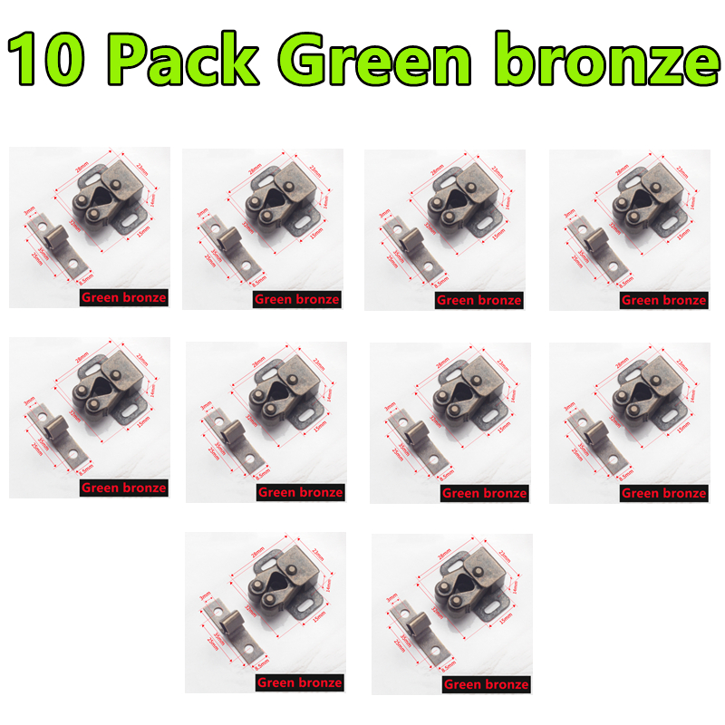 Cabinet Catches Magnet Door Stop, Closer, Stoppers, Damper, Buffer para Armário, Hardware, Móveis, Acessórios, Acessórios, Novo, 10-1Pack: Outros