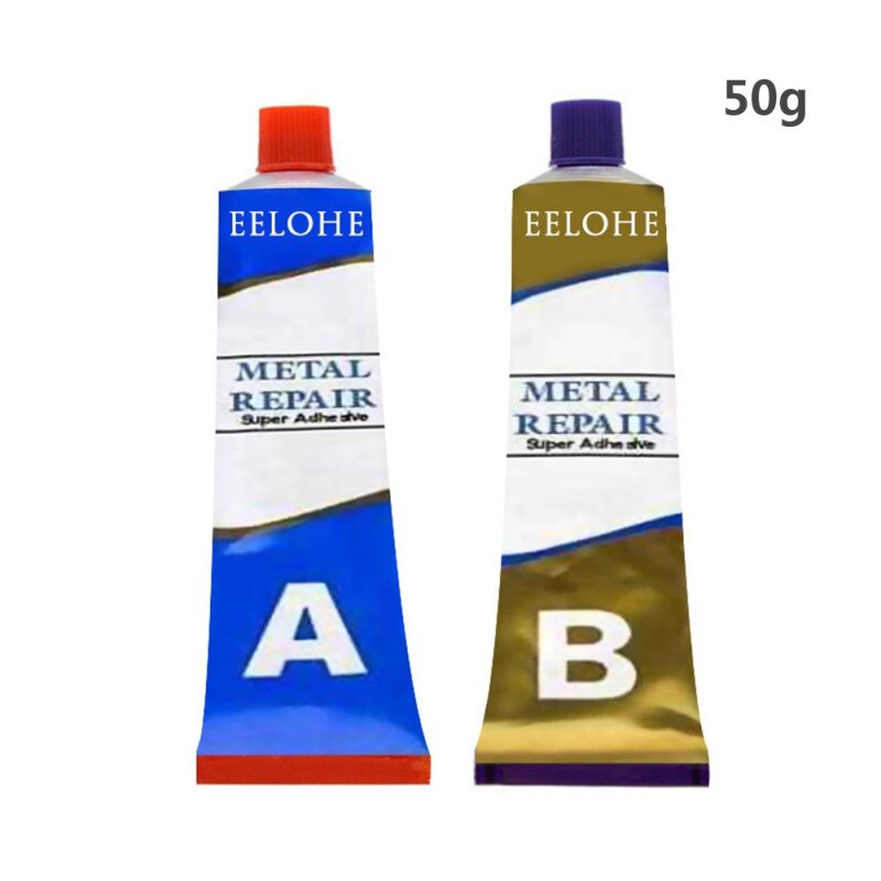 20/50/100g Industrial Repair Paste Glue Heat Resistance Cold Weld Metal Repair Paste A&B Adhesive Gel: 50g