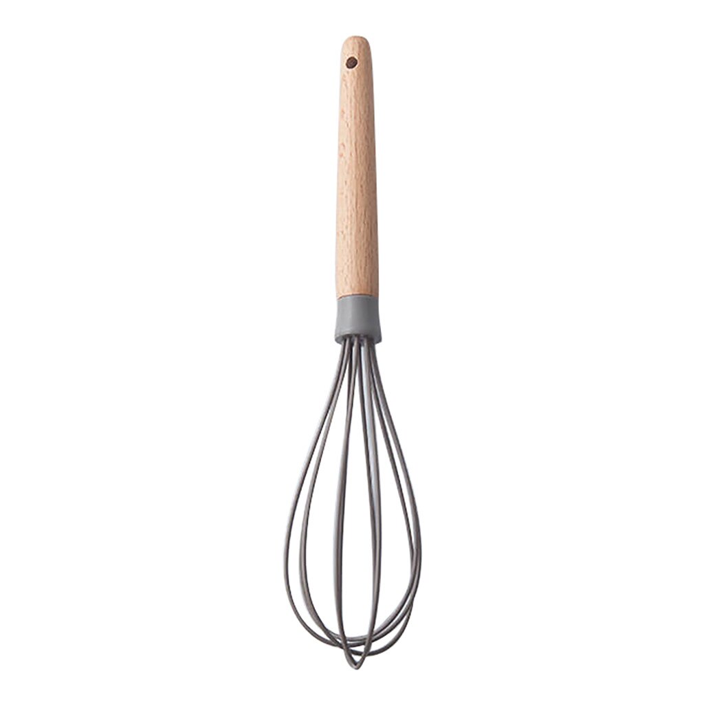 Wooden Silicone Kitchen Utensil Nonstick Utensils Cooking Ladle Turner Spatula Tong Cookware Baking Gadget Tool: A