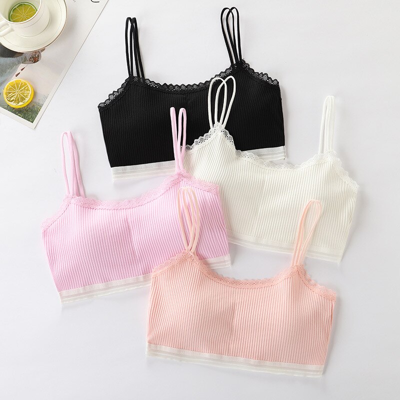 Teenage Girls Training Bras Young Girl Bra Lace Teenage Underwear For Kids Summer Teens Puberty Clothing Children Vest Brassie