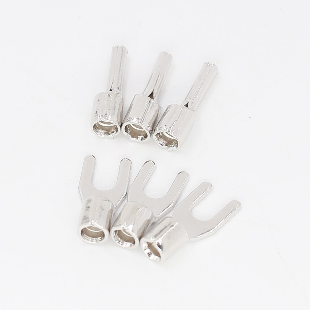 Viborg alta qualidade vp201r + vp202r puro cobre ródio chapeado high-end conector de alimentação para y lug terminal 3 pá + 3banana