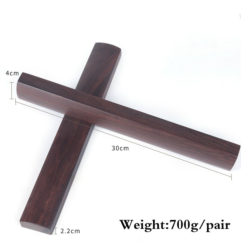 Massief Houten Paperweights Chinese Kalligrafie Schilderen Speciale Paperweights Klassieke Carving Ambachten Borstel Schrijven Paperweights: D