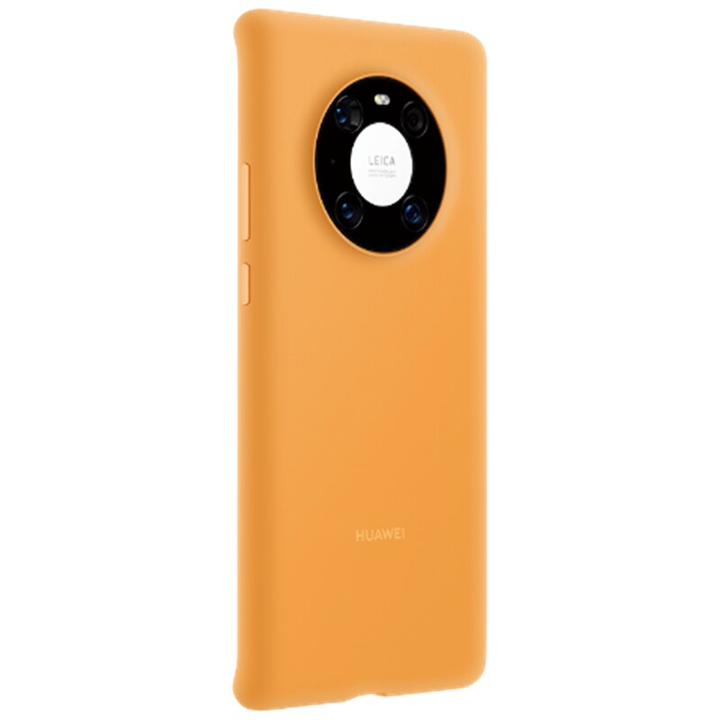 Oficial original huawei companheiro 40/companheiro 40 pro silicone caso capa traseira macia com fibra dentro capa escudo para mate40/mate40 pro