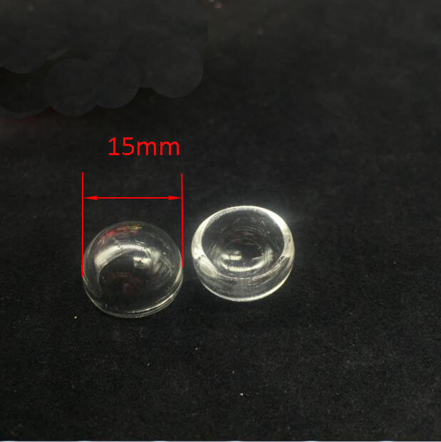 10 pièces hémisphère verre breton couvercle, bricolage clair demi-rond bouteille verre globe bulle verre fiole pendentif 8-70mm