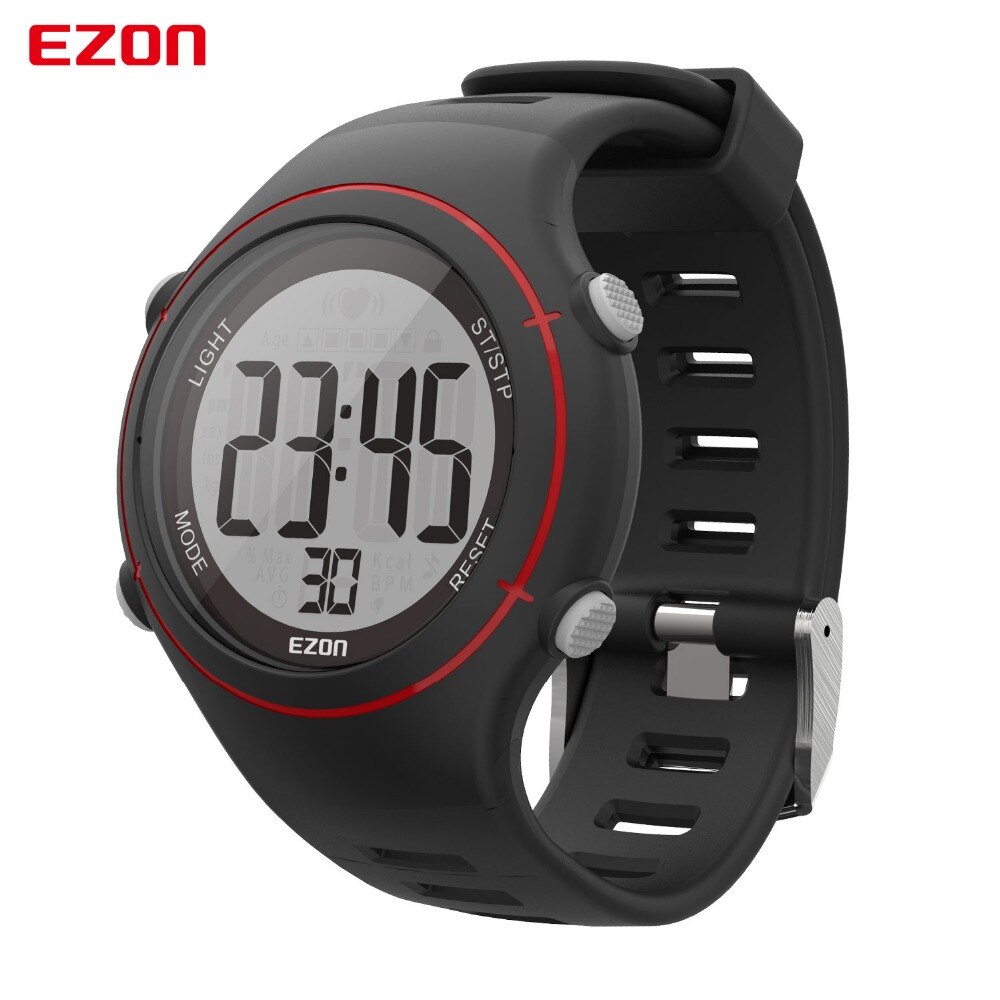 EZON T037 Mannen Vrouwen Sport Polshorloge Digitale Hartslagmeter Outdoor Running Horloges Alarm Chronograph smart horloge